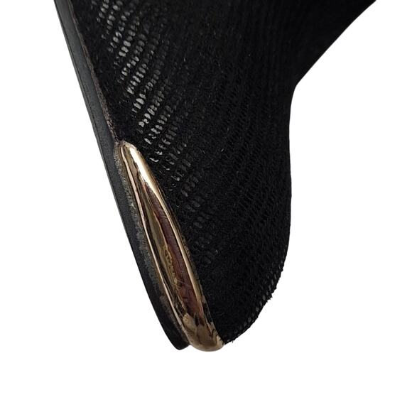 BELLINI Black Textured Booties – Size 11 W – 3.5" Heel – Gold Zipper - Picture 3 of 8